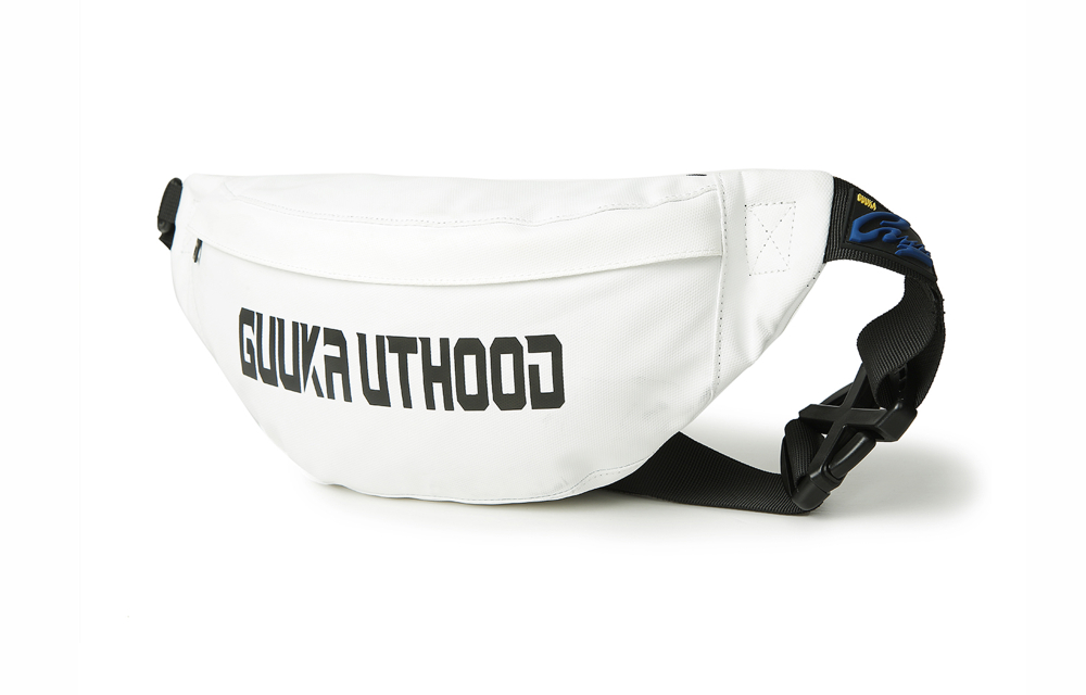 Guuka Fabric Fanny Pack, Shoulder Bag, Crossbody Bag Regular Unisex White