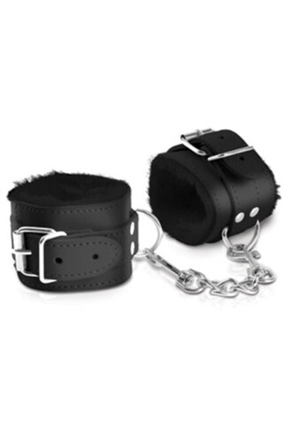 Наручники с меховой подкладкой Cumfy Cuffs (Цвет: черный)