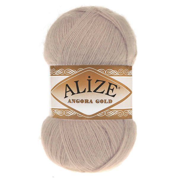 Пряжа Alize (Ализе) Angora Gold / уп.5 мот. по 100 г, 550м, 506 молочно-бежевый A
