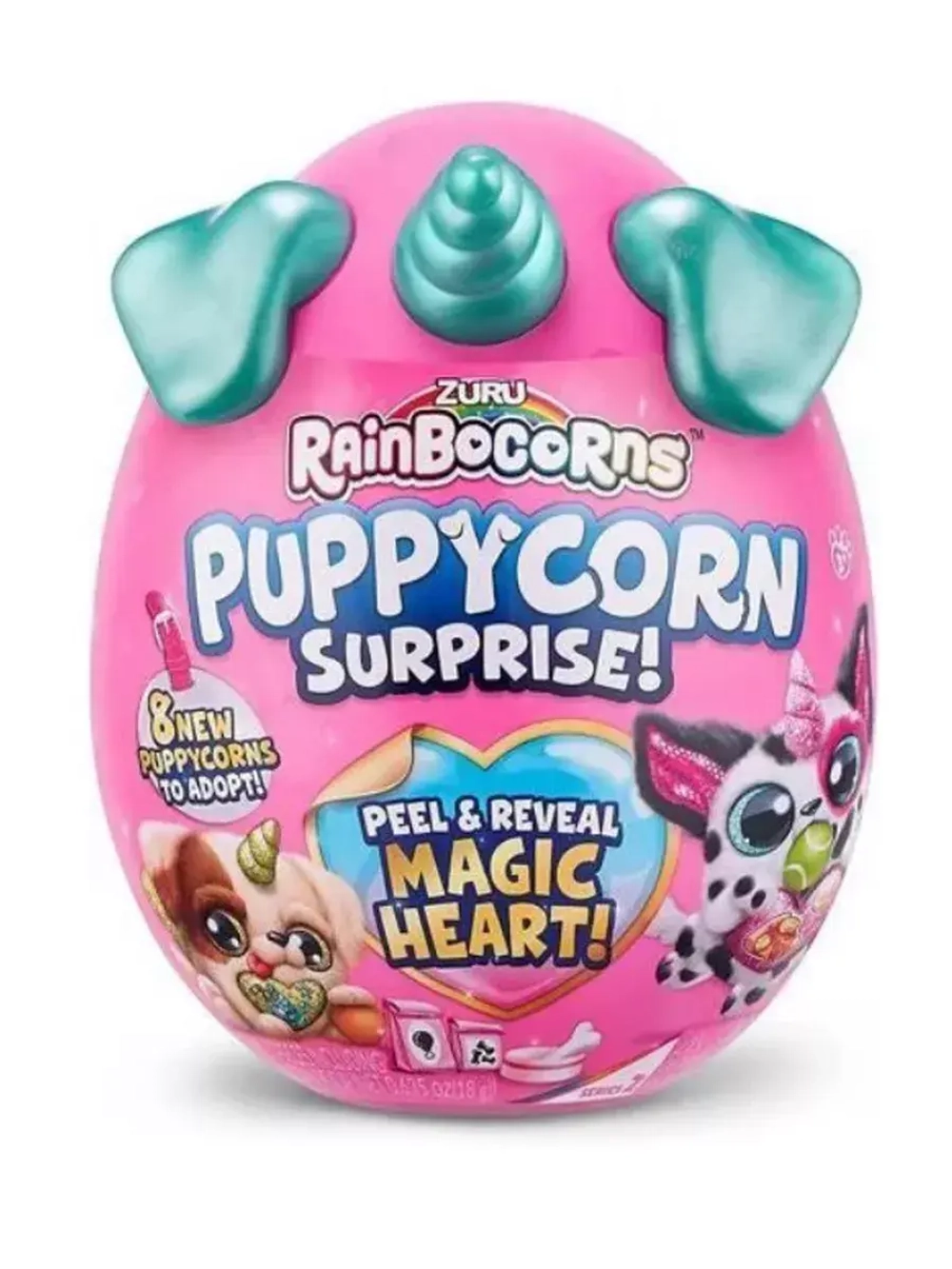 Мягкая игрушка сюрприз яйцо Rainbocorns Puppycorn Зуру 2