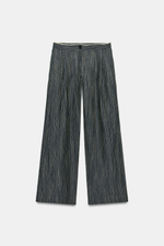 БРЮКИ ИЗ ЛЬНА В ПОЛОСКУ — ZW COLLECTION — ZARA
