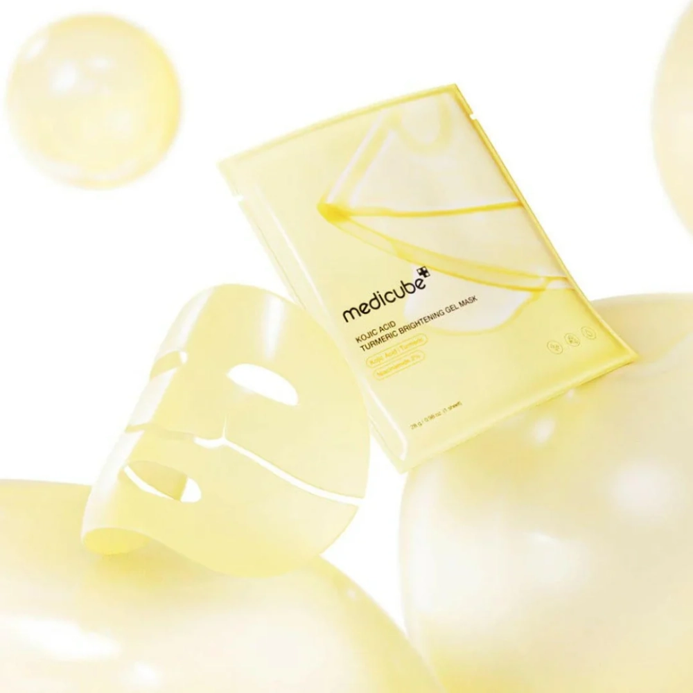 Мedicube Kojic Acid Turmeric Brightening Gel Mask гидрогелевая маска для сияния кожи