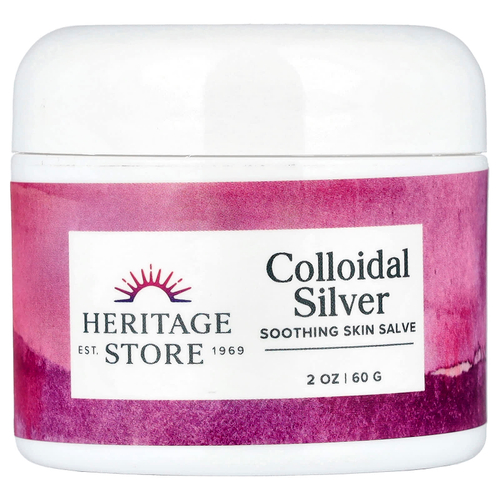 Heritage Store, мазь с коллоидным серебром, 60 г (2 унции)
