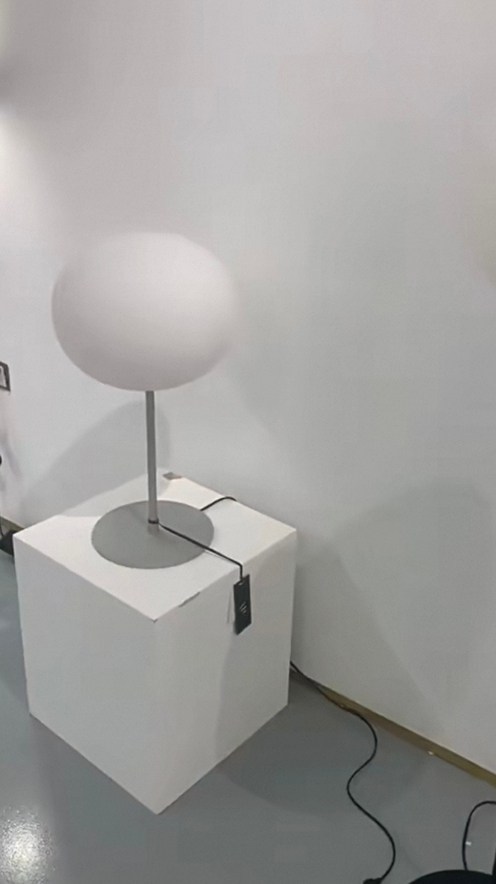 Table design lamp Glo Ball T1/T2 by Flos (Silver)