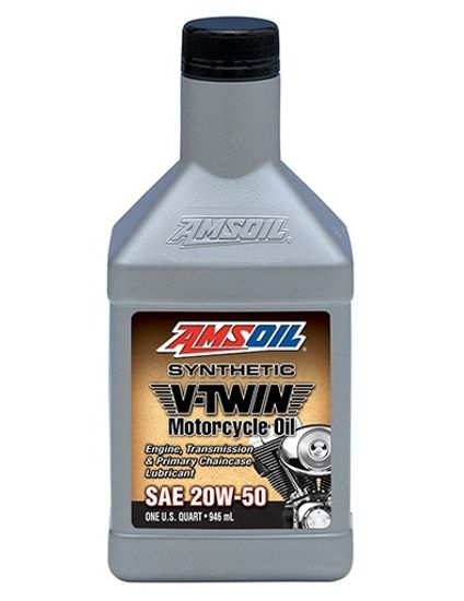 AMSOIL 20W-50 Synthetic V-Twin Motorcycle Oil