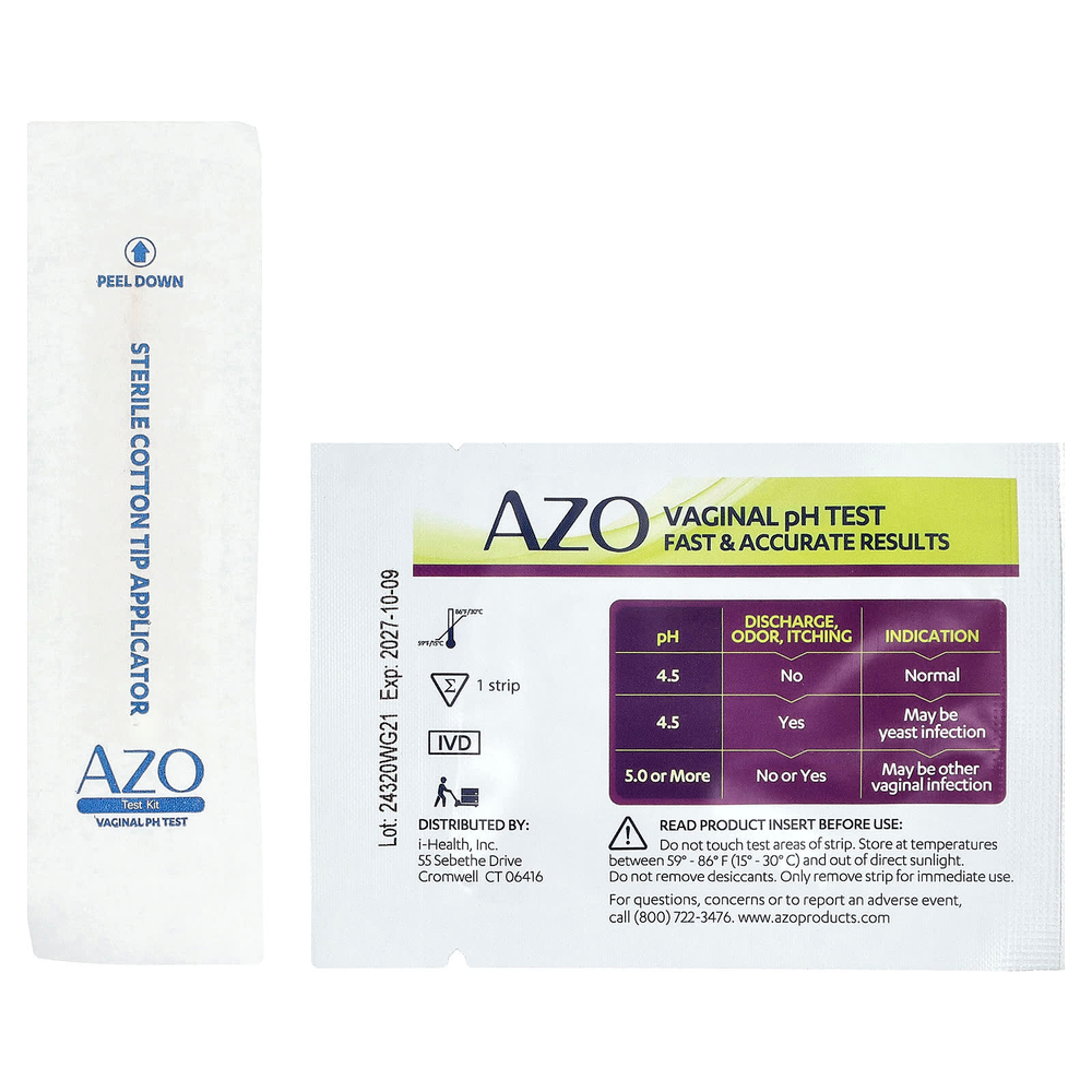AZO, полоски для теста pH во влагалище, 2 шт.