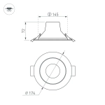 Светильник IM-STORM-R175-20W Day4000-MIX (WH, 80 deg, 230V) (Arlight, IP20 Металл, 3 года)