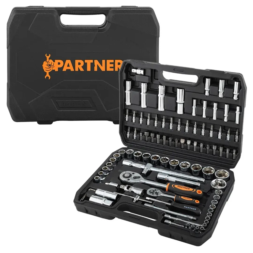 Набор инструментов 94 пр.1/4''&amp;1/2''(6-гран)(4-32мм) Partner PA-4941-5