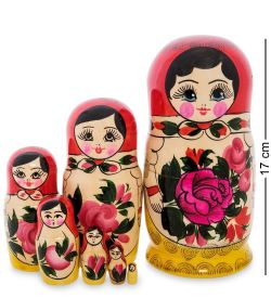 Народные промыслы МР-10/ 7 Матрешка 7-кукольная А (Семеновская)