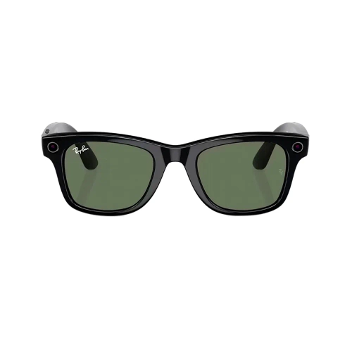 Умные очки Ray-Ban Wayfarer Shiny Black / G-15 Green, 150-50 (RW4006)