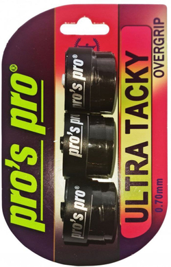 Теннисные намотки Pro's Pro Ultra Tacky (3P) - черный