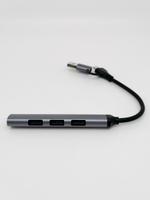 Type-c USB хаб разветвитель переходник hoco HB26 0,2 м