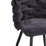 Стул на металлокаркасе Woodville Rendi gray-blue, black, ножки черные