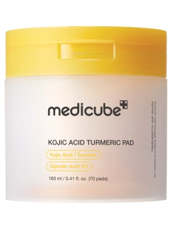 Medicube Kojic Acid Turmeric Pad отшелушивающие тонер-пэды с койевой кислотой и куркумой против пигментации