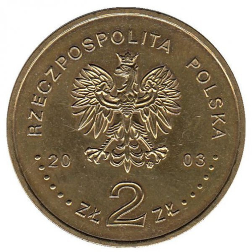 2 злотых 2003 год, Польша. 750-летие Познани. Города UNC