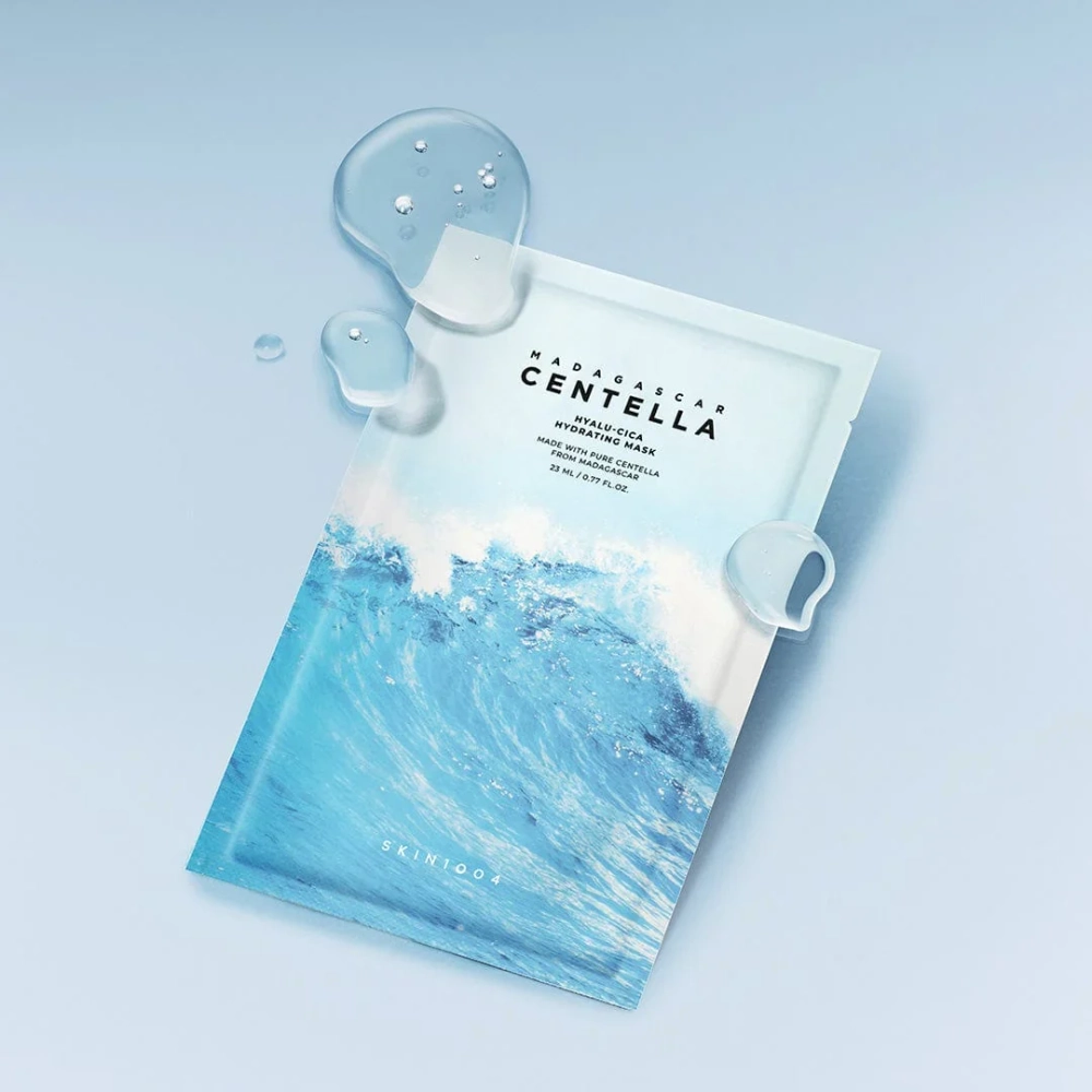Skin1004 Madagascar Centella Hyalu-Cica Hydrating Mask тканевая маска с гиалуроновой кислотой и центеллой