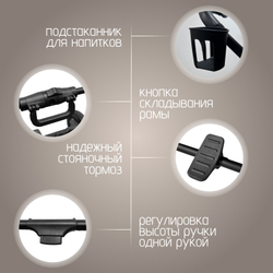 Модульная коляска BubaGO Lotta Thermo 3в1