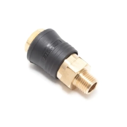 Быстроразъем пневматический с клапаном, наружная резьба 1/4''(ONE TOUCH) Forsage F-SE6-2SM