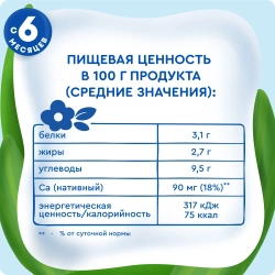 Каша молочная Агуша злаки груша банан 2.7% 0.2л с 6 месяцев