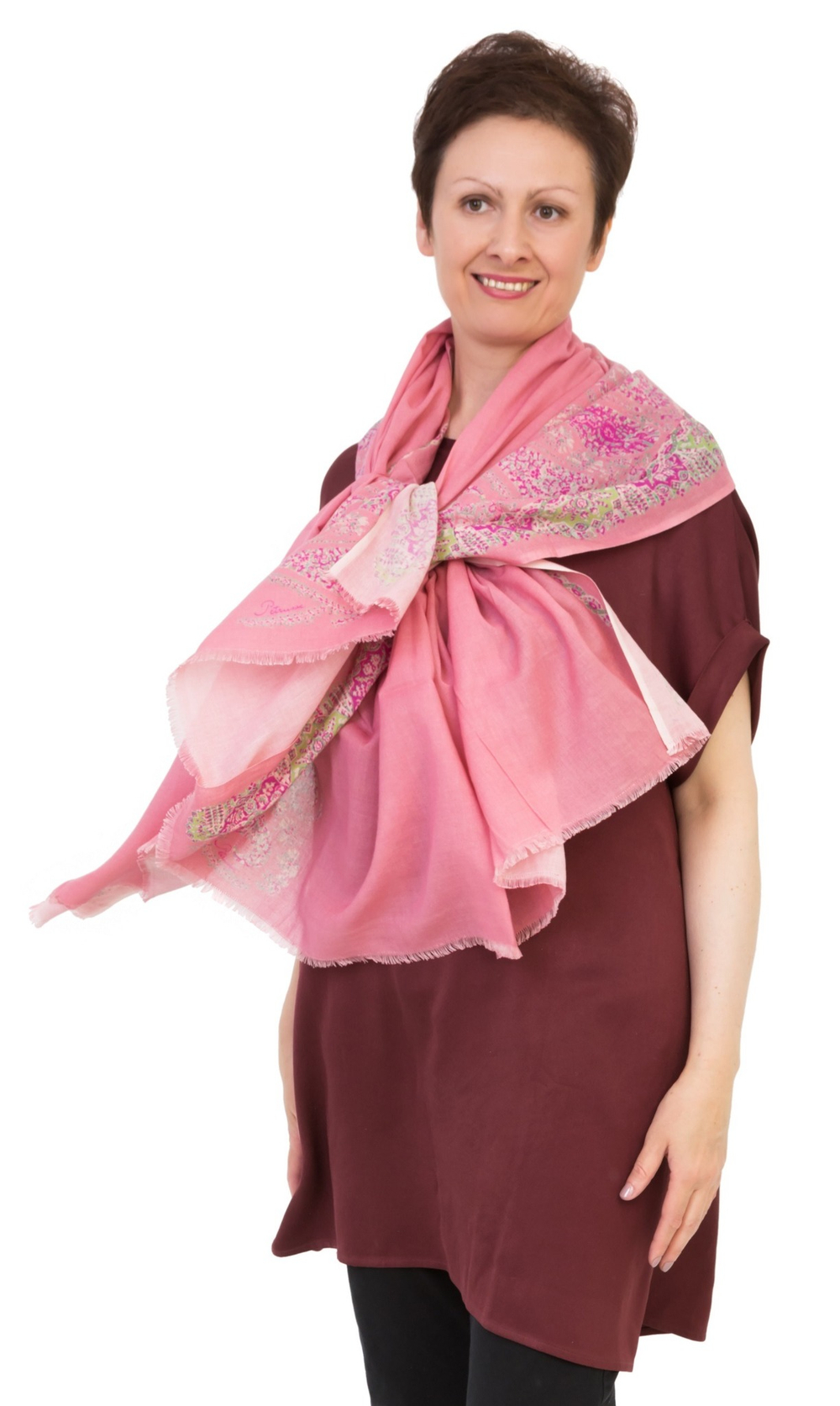Шаль AMBEL ROSE Шаль Petrusse 120x190 Розовый