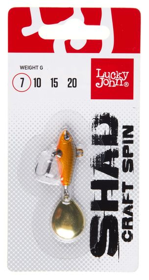 Тейл-спиннер Lucky John SHAD CRAFT SPIN 07.0г 016 в блистере