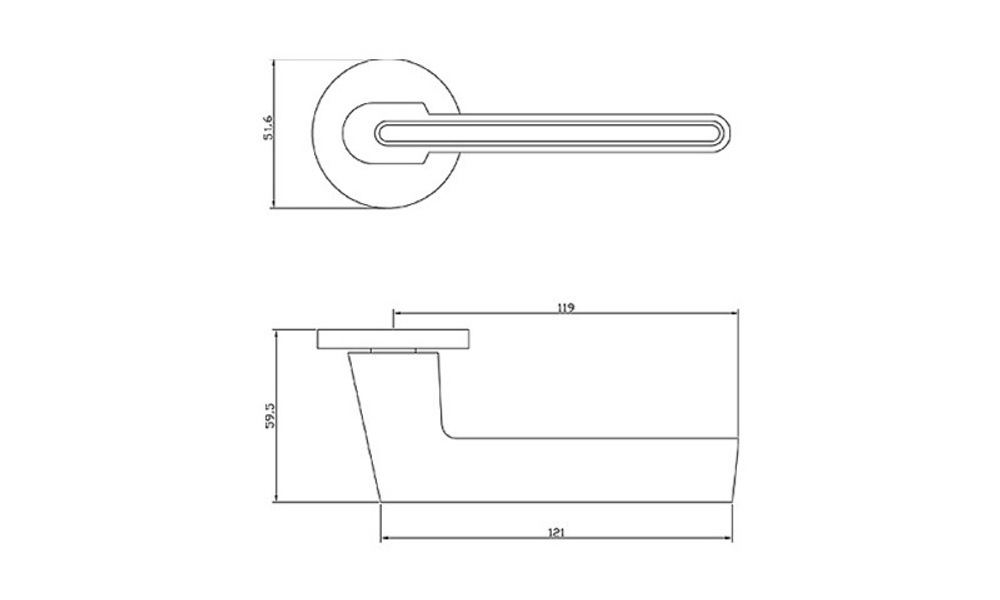Ручка ADDENBAU RIVER S-486 CHROM/BLACK