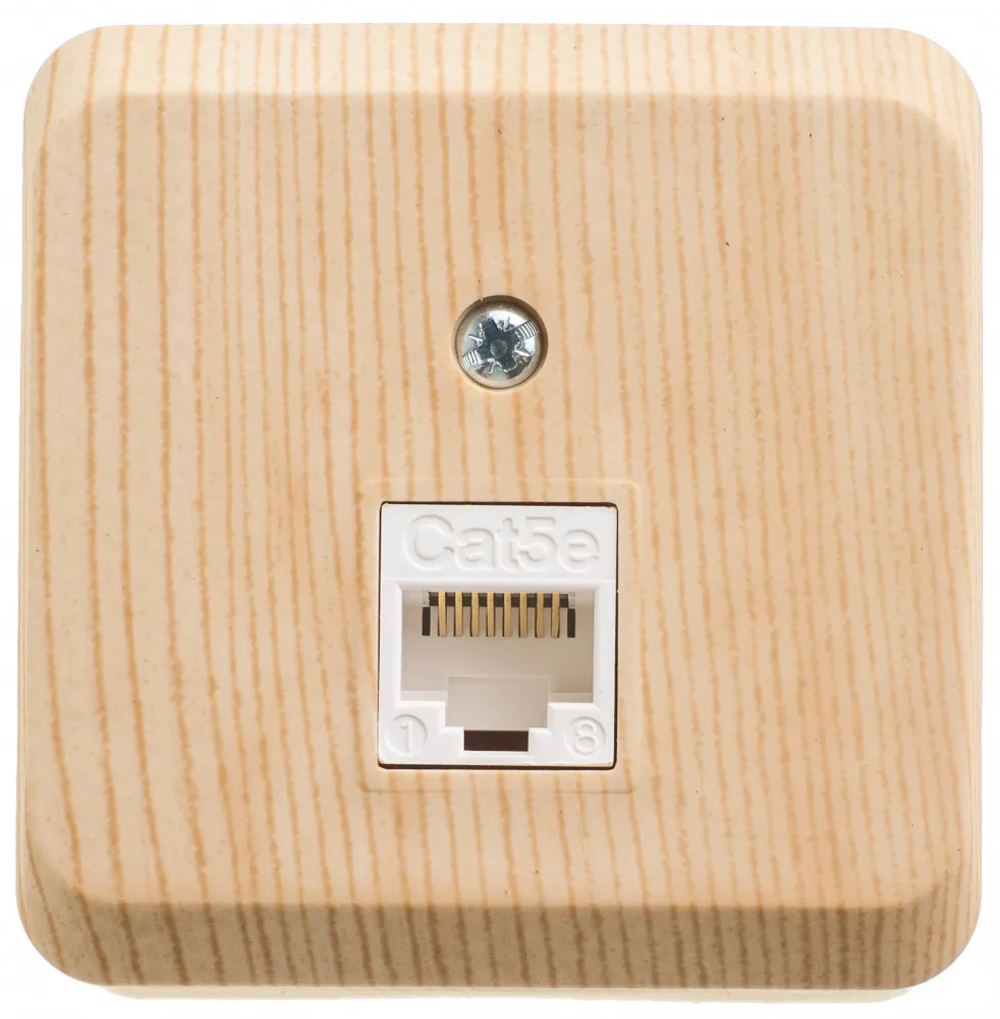 ЭТЮД О/У РОЗЕТКА компьютерная RJ45, кат.5е, СОСНА