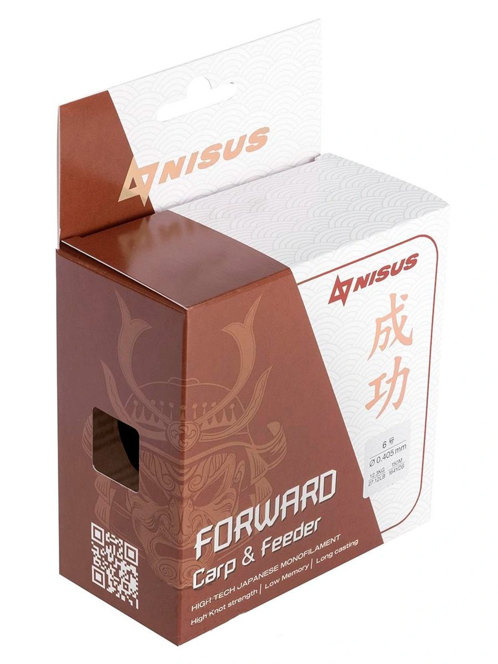 Леска для рыбалки Nisus FORWARD Carp&Feeder brown Nylon 0,437mm/150m (N-FCF-0437-150)