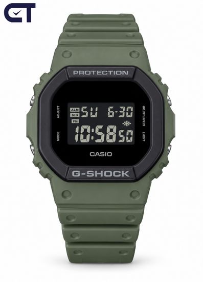 CASIO DW-5610UU-3 G-SHOCK мужские наручные часы — оливковый корпус, Super Illuminator и водостойкость 200 м