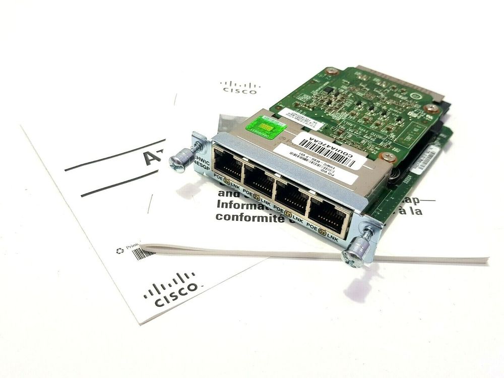 CISCO EHWIC-4ESG-P VO1 FOUR PORT 10/100 / 1000 CISCO EHWIC-4ESG-P VO1 FOUR PORT 10/100 / 1000