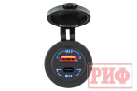 Розетка USB QC 3.0, QC 4.0, синяя подсветка