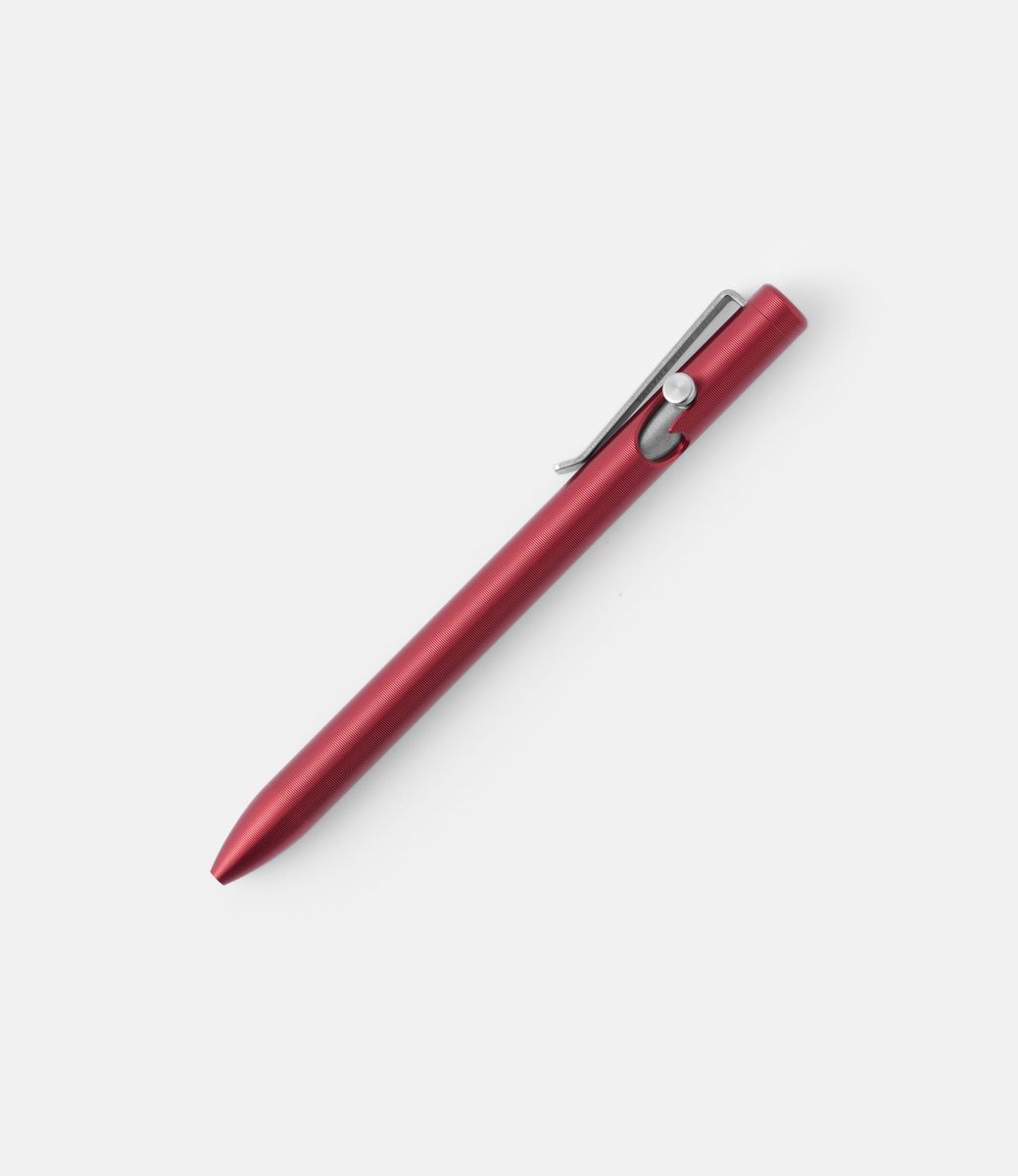 Tactile Turn Aluminum Bolt Action Pen Red — ручка из алюминия