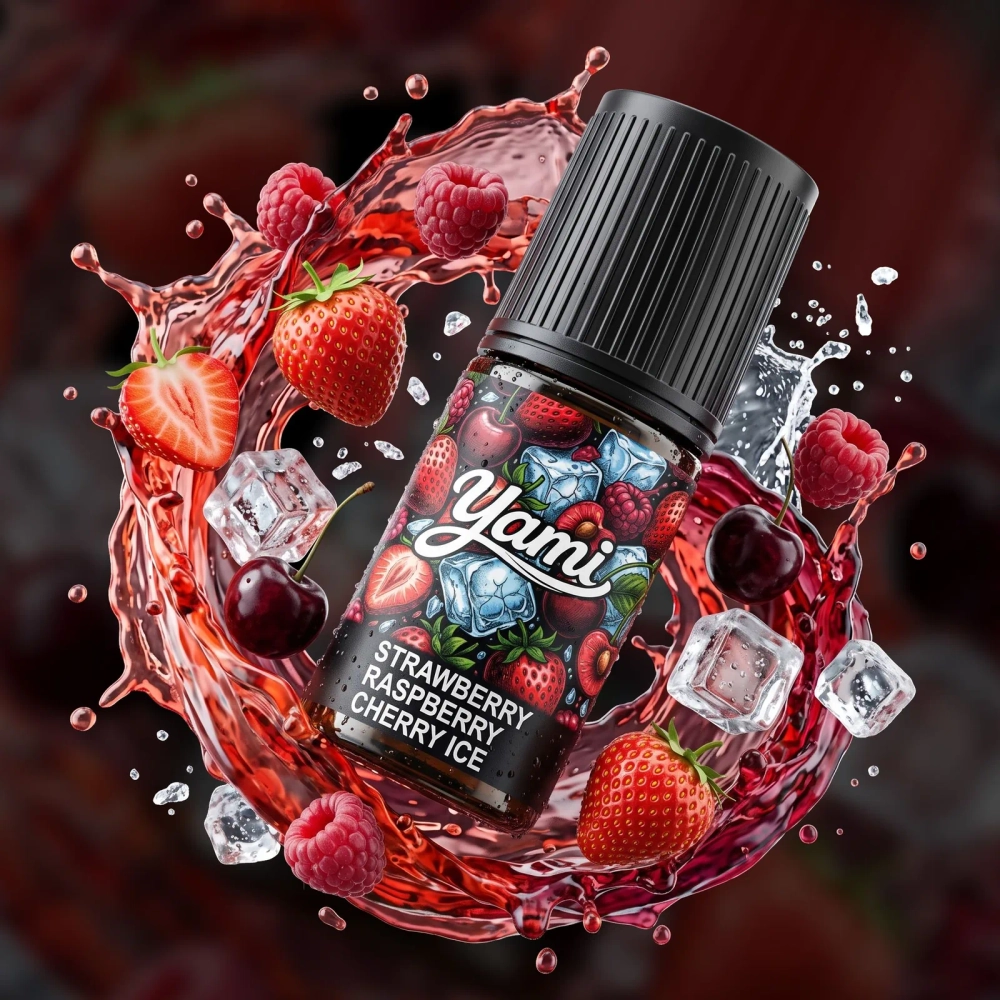 YAMI - Strawberry Raspberry Cherry Ice (5% nic, 30ml)
