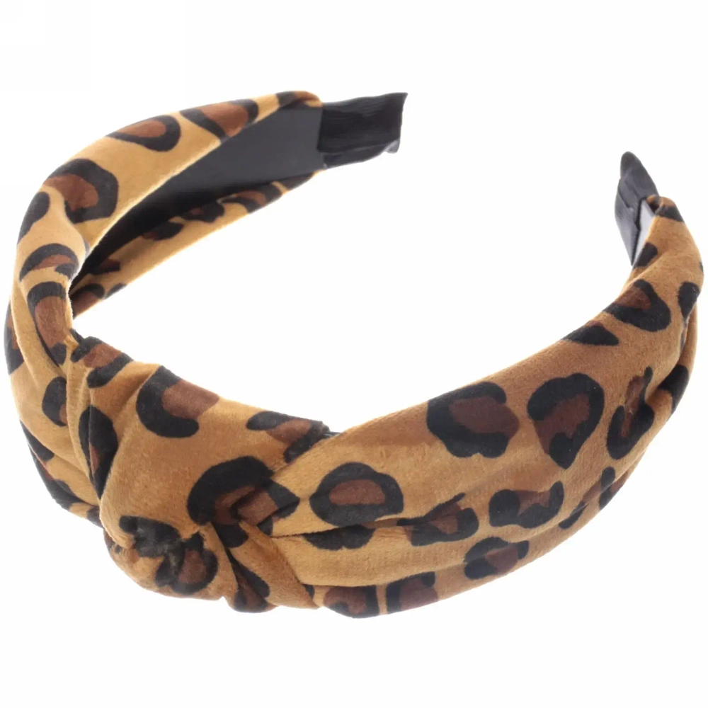 Ободок для волос «Krasotka - Leopard», ширина 4см, микс 6 цветов