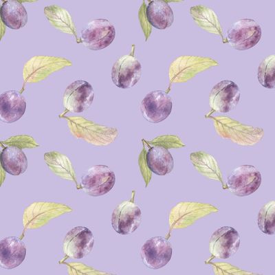 Летние сливы (на сиреневом) / Summer plums (on lilac)