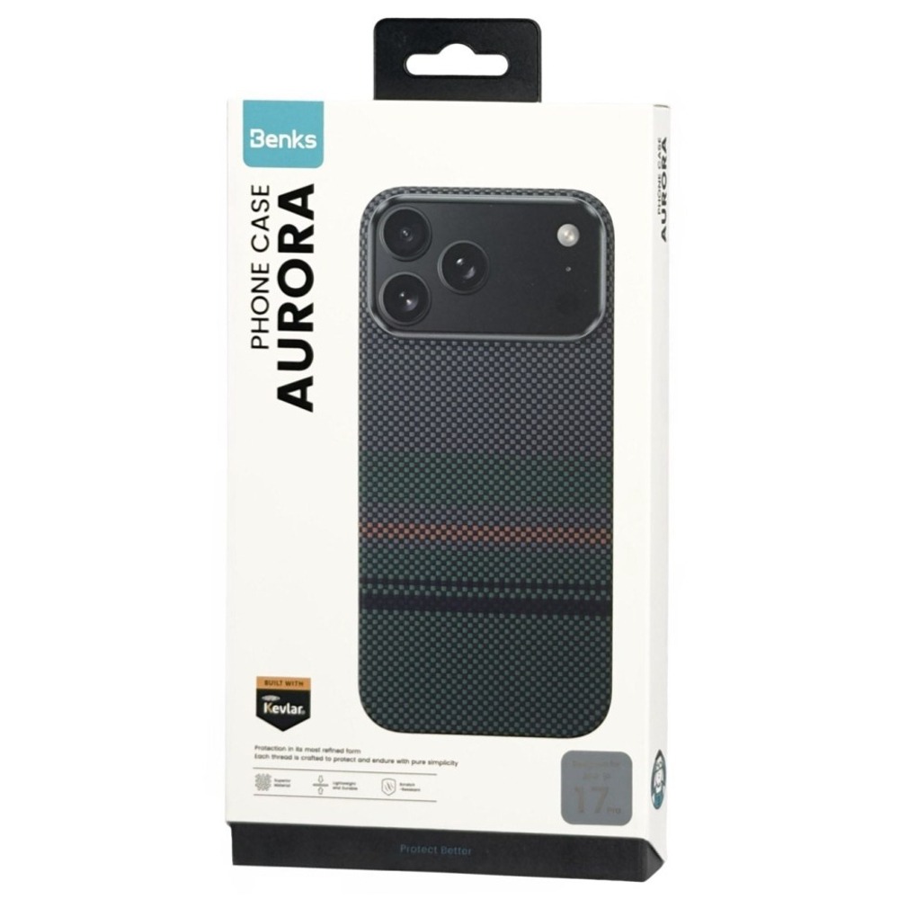 Накладка для i-Phone 17 Pro Benks Aurora Kevlar Magsafe