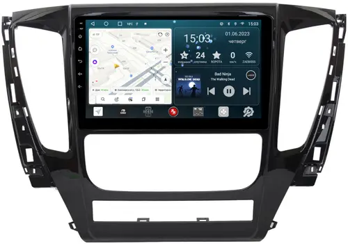 Магнитола для Mitsubishi Pajero Sport 3 2016-2021 (АКПП) - Redpower 423 Android 10, Быстрая, CarPlay, SIM-слот