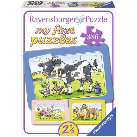 Puzzle Good Animal Friends 3x6 pcs