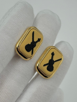 Комплект из запонок и зажима для галстука «Скрипка» Wedgwood