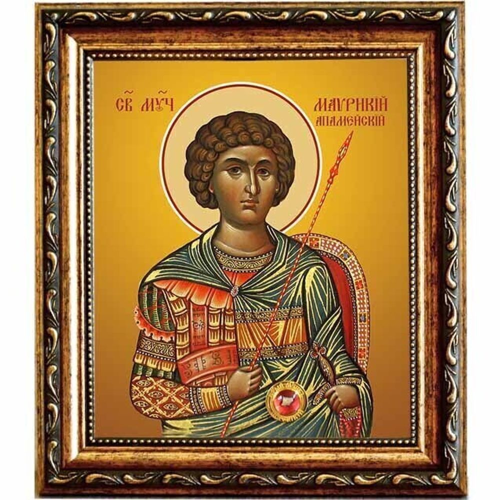 Маврикий Апамейский мученик. Икона на холсте.