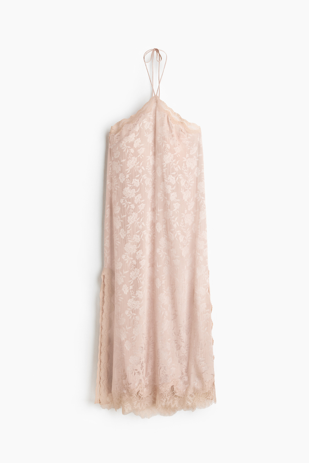 Платье из парчи с кружевной лентой - H&M