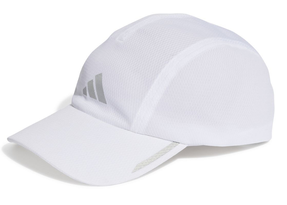 Теннисная кепка Adidas Running Mesh Cap Aeroready - white/reflective silver
