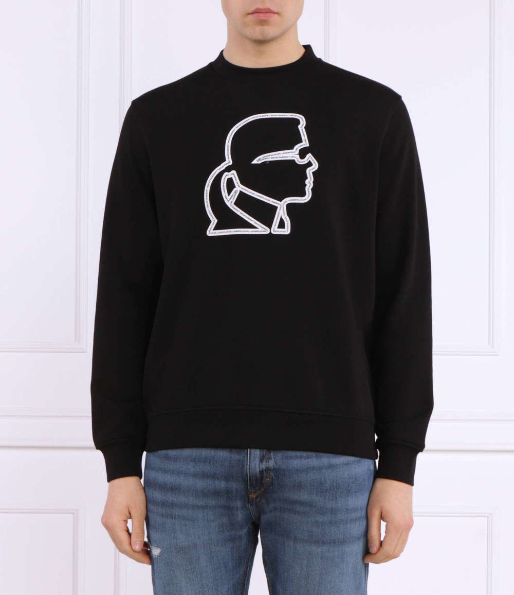 Худи SWEAT CREWNECK Karl Lagerfeld - черный(705002 532900)