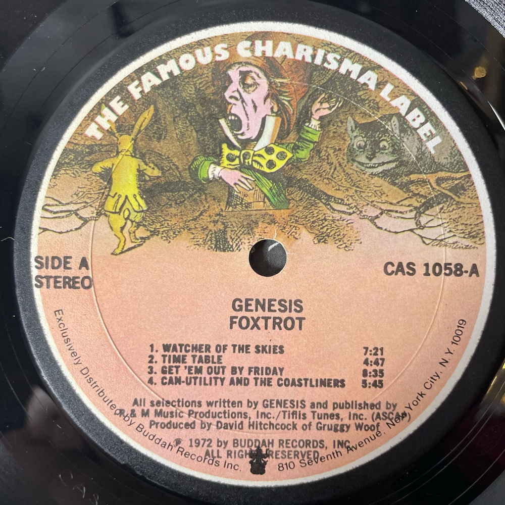 Винтажная виниловая пластинка LP Genesis Foxtrot (USA 1972) Watcher Of The Skies