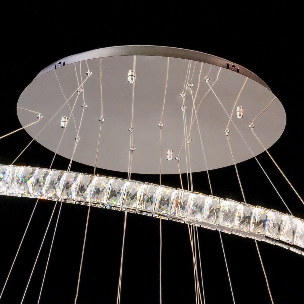 Eletto Olimpia EL330P140 LED Люстра хрустальная с пультом Хром