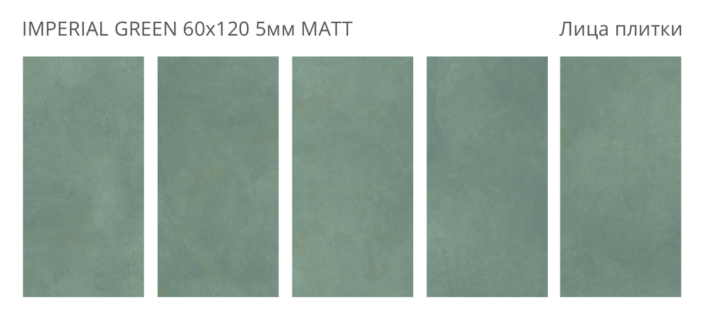 IMPERIAL GREEN 60х120 5мм MATT