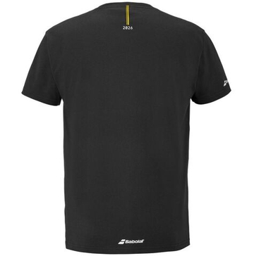 Мужская теннисная футболка Babolat Exercise Message - black