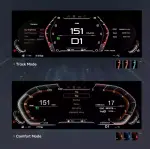 Электронная панель приборов для BMW 6 серия F06 2014-2019 (без проекции на лобовое) - Kuberg NH-LCD-B01-F06 с ЖК 12.3" экраном QLED