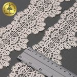 Кружево гипюр (плетёное) 70 мм / 13.71 метра, TBY.SUN.11, цв.F102 молочный