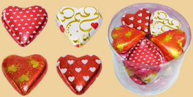 Шоколадное Сердце плоское 30гр*24шт